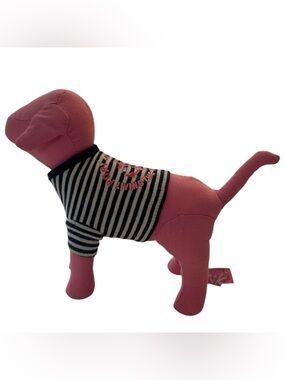 Pink Striped VS Dog